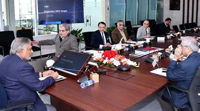 Ishaq dar chair fbr meeting