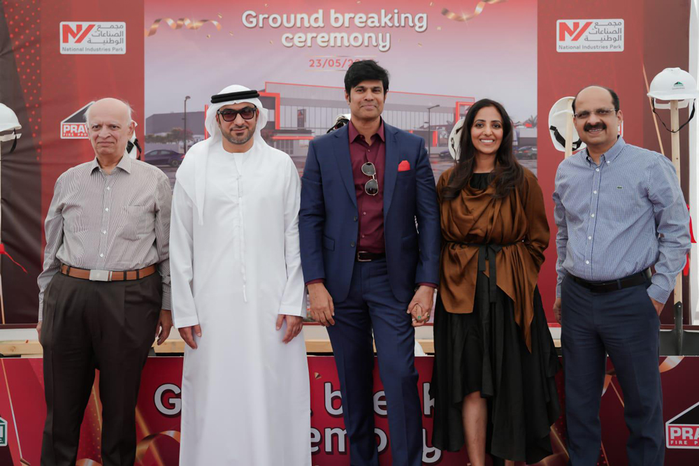 Pravarthi Group Lays Foundation for Advanced Fire Protection Factory in Dubai 2 Ground Breaking Ceremonya