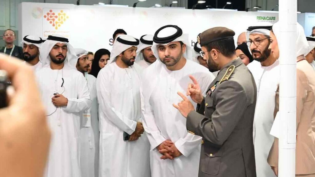 Sheikh Mansoor bin Mohammed Visits GDRFA Dubai Booth at AccessAbilities Expo 2025 3 Sheikh Mansoor