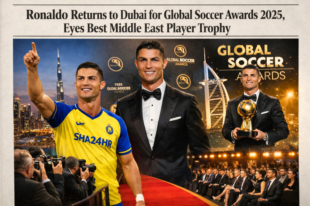 Ronaldo returns to Dubai for Global Soccer Awards 2025, eyes Best Middle East Player trophy 1 Ronaldo returns to Dubai for Global Soccer Awards 2025