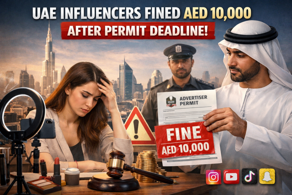 UAE Influencers Risk AED 10,000 Fine for Missing January 31 Advertiser Permit Deadline