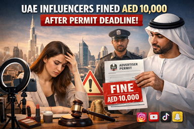 UAE Influencers Risk AED 10,000 Fine for Missing January 31 Advertiser Permit Deadline