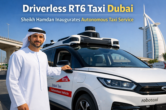 Dubai Takes a Leap into the Future as Sheikh Hamdan Launches Driverless RT6 Taxis