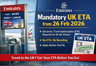 Emirates Warns Dubai Passengers: UK Electronic Travel Authorisation (ETA) Mandatory from 26 February